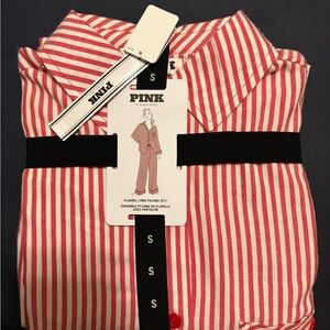 Victoria's Secret PINK Red and White Striped Pajama Set